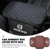 Leather Car Armrest Box Protective Pad Arm Rest Storage Bag For Volvo V60 V90 S60 S80 S90 C30 XC40 XC60 XC70 XC90 V40
