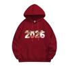 Унисекс Худи Год Лошади 2026: Праздничная молодежная куртка Red Velvet