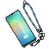 Case for Samsung Galaxy A06, Protection with Removable Lanyard Blue - BOOLING