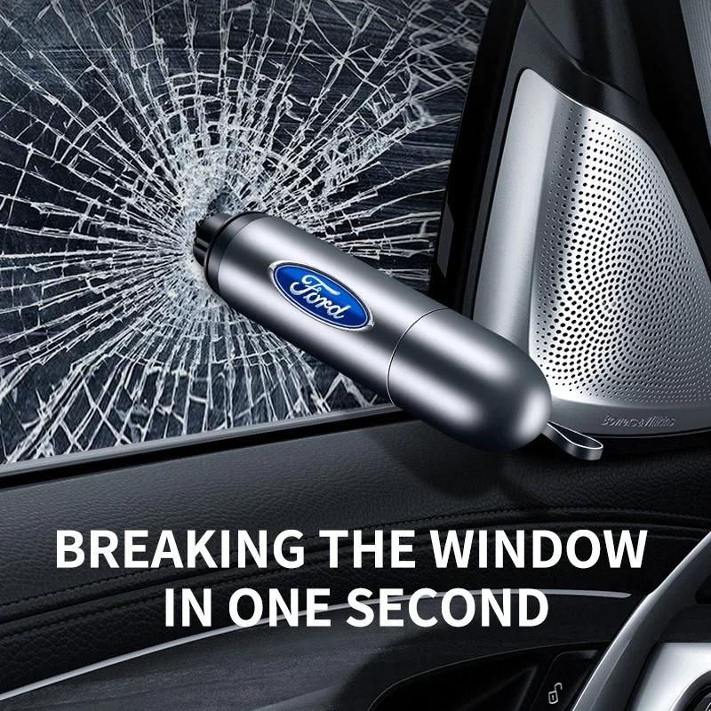 Focus New Car Safety Hammer Car Window Breaker Emergency Hammer For Ford SMax CMax Kuga Escape Monde 4 Focus3 Grand 2 Accessorie