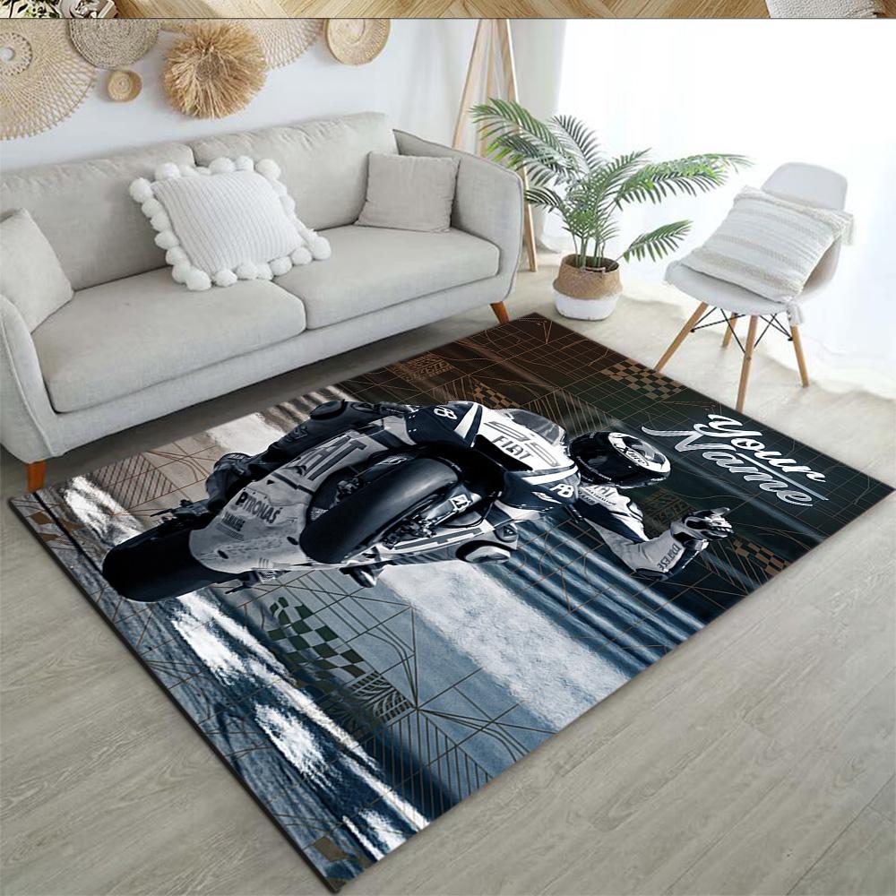 Jorge Lorenzo Customizable Name Floor Rug Office Rug Perfect For Playrooms Living Rooms Study Room Balcony Antislip Carpet Decorate Offices