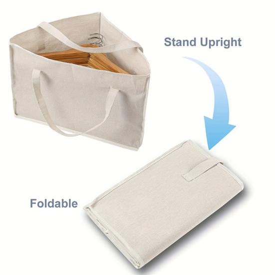 Подставка для вешалок для одежды Треугольная сумка для хранения с ручками Базовая пластина Органайзер для вешалок для одежды для гардероба для спальни, гардеробной, прачечной