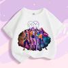 Kpop Demon Hunter T-shirt Kids Cute Rumi Mira Zoey Tees Girls Boys Summer Short Sleeve Children Leisure Tops Cotton Clothes Gift