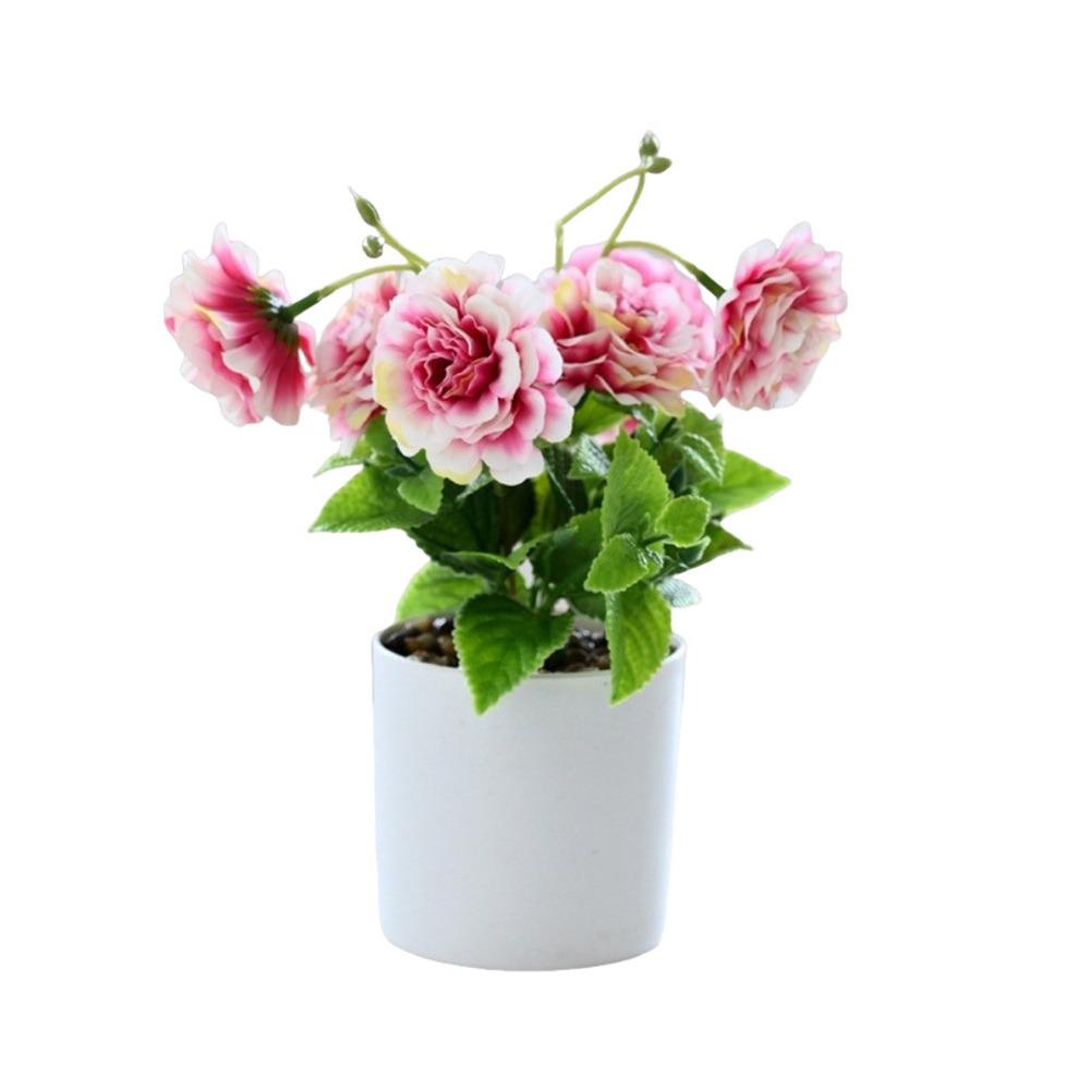 Sunflower Plant Simulation Bonsai Placement Fake Plant Flowerpotted Artificial Flower Party Decor
