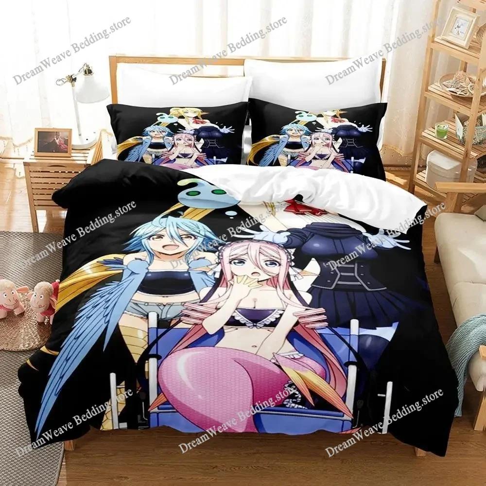 Новый комплект постельного белья Monster Musume Everyday Life With Monster Girls Мультяшный Аниме Взрослый Детская Спальня Пододеяльник Комплекты Роскошный Подарок741