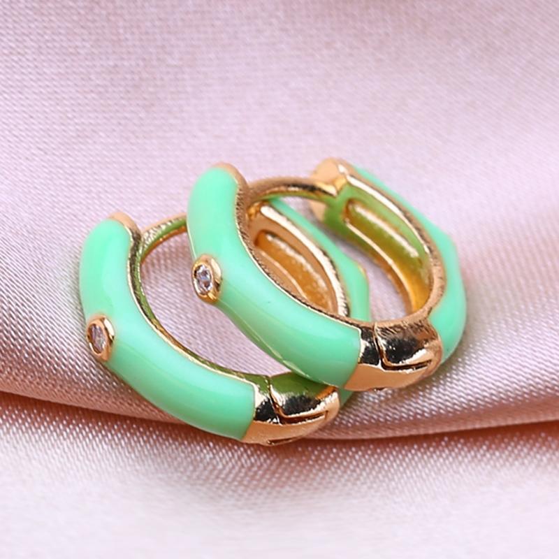 KNIKOO Круглые серьги-клипсы для женщин, модные серьги-кольца, ювелирные изделия для свадебных подарков, серьги с кубическим цирконием CZ