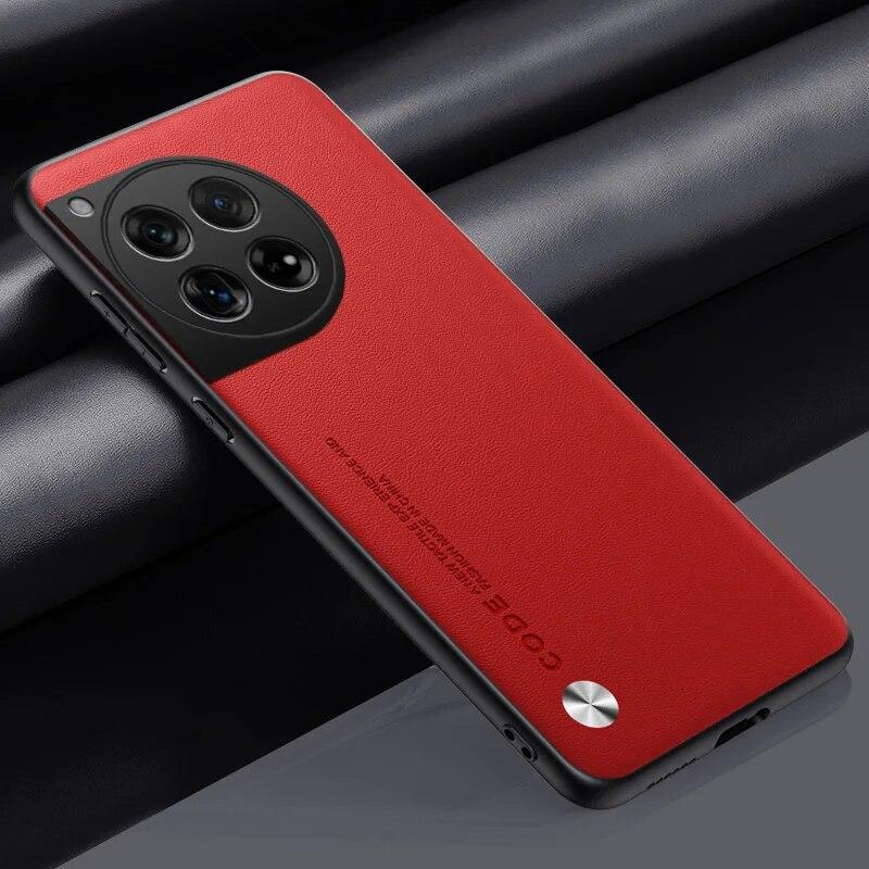 Plain Leather Case For One Plus ACE 3 2 Pro 12 11 11R 10T 10 Pro 10R 9 Oneplus Nord 3 CE 3 Lite N30 2T Luxury Hard Phone Cover