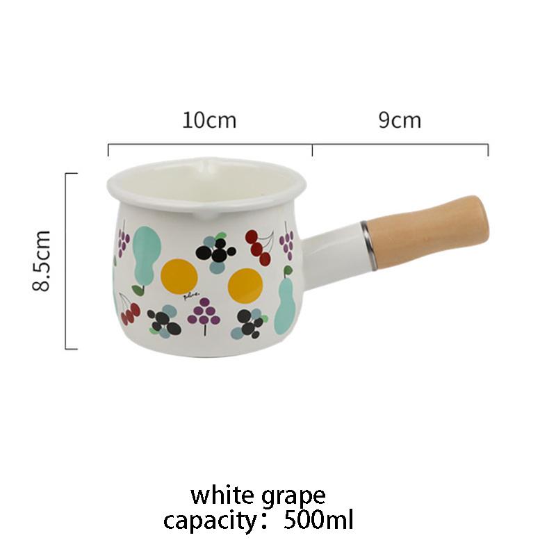 500 мл эмалированная кофейная кастрюля с деревянной ручкой, кастрюля, посуда для овсянки, масла, сковорода для приготовления пищи, антипригарная газовая плита, индукционная