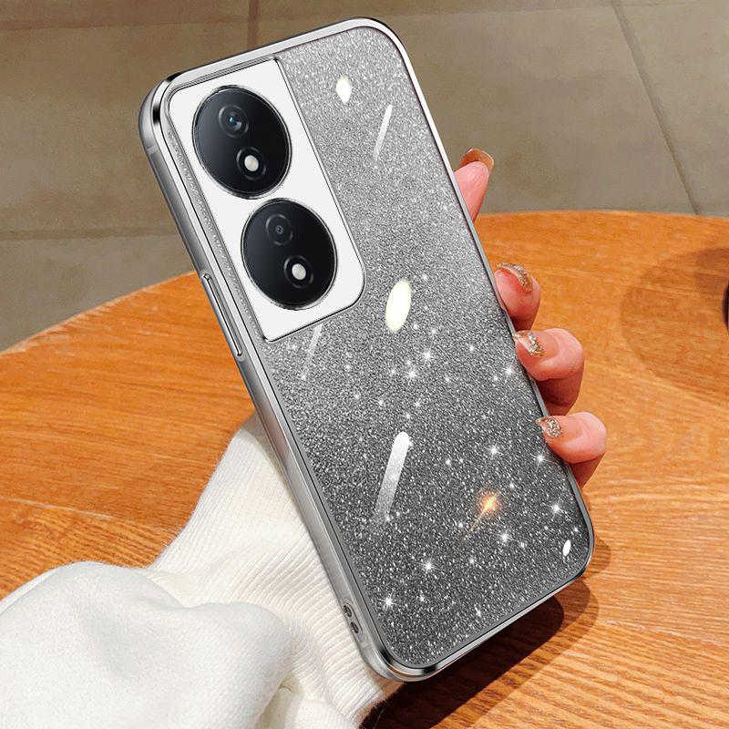 Чехол для Honor 90 Smart Case Honor CLK-NX1, CLK-NX3, чехол для телефона, блестящий, силикон, мягкий, с покрытием для объектива камеры