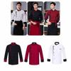 Western Style Chef Uniform Breathable Kitchen Work Clothes Unisex Chef Jacket Fast Food Service
