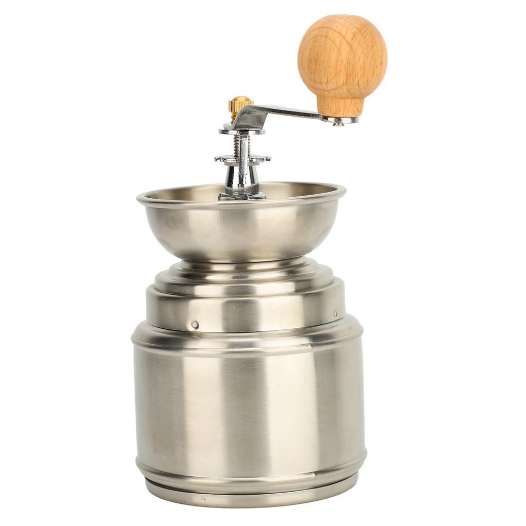 Ручная кофемолка из нержавеющей стали из массива дерева, ручная мельница для кофе в зернах для приготовления кофе