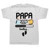 Papa 2025 T Shirt Future Dad And Mom French Texts Beer Lovers Father's Day Gift Men Clothing 100% Cotton Soft T-shirt EU Size