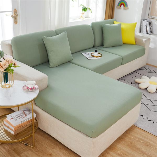 Cool Fabric Sofa Seat Cushion Cover Stretch Jacquard Summer Chair Cover Washable Removable Sofa Cover Home Furniture Protector