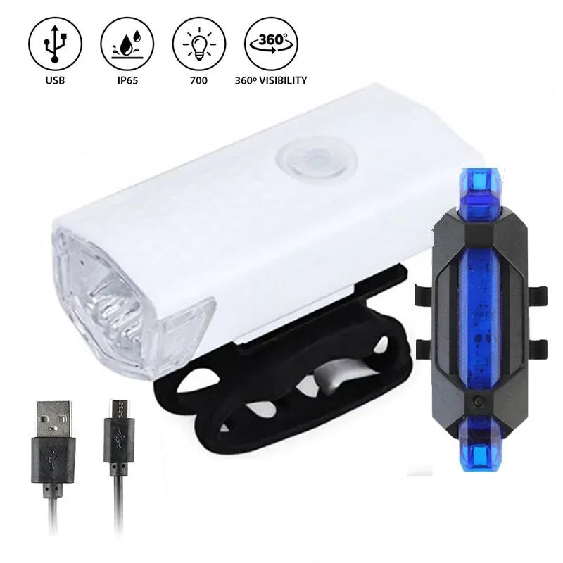Передние фонари для горного велосипеда USB LED перезаряжаемые водонепроницаемые фары для горного велосипеда велосипедные предупреждающие фонари аксессуары для велосипедистов