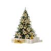 24PCS Glitter Artificial Christmas Flowers Fake Flower Xmas Tree Ornaments For Home New Year Christmas Party Decoration New