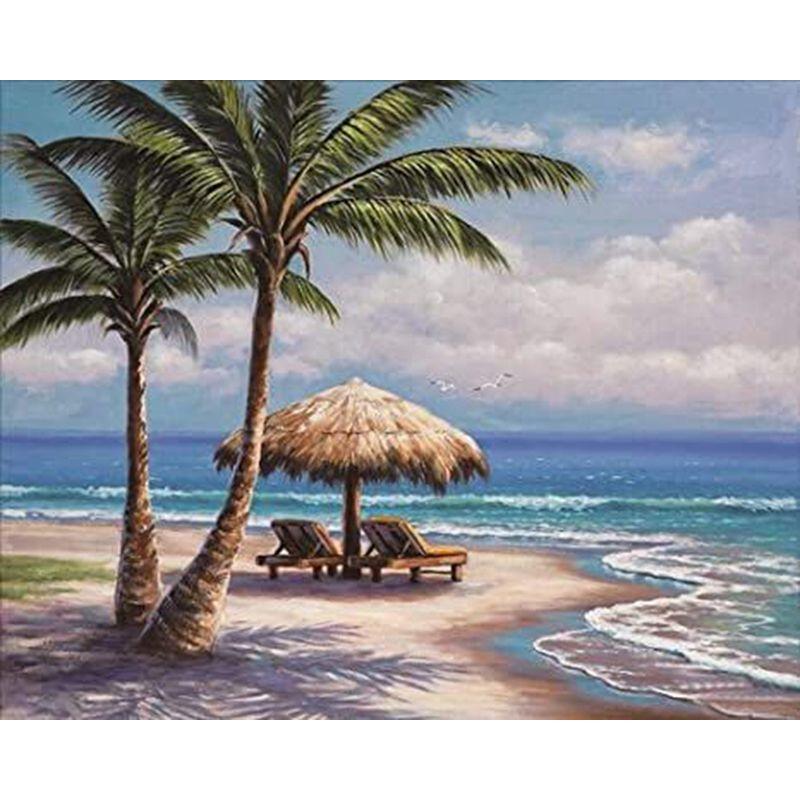 Full Drill Round Diamond Painting 5d Landscape Diy Diamond Embroidery For Adults Home Decoration