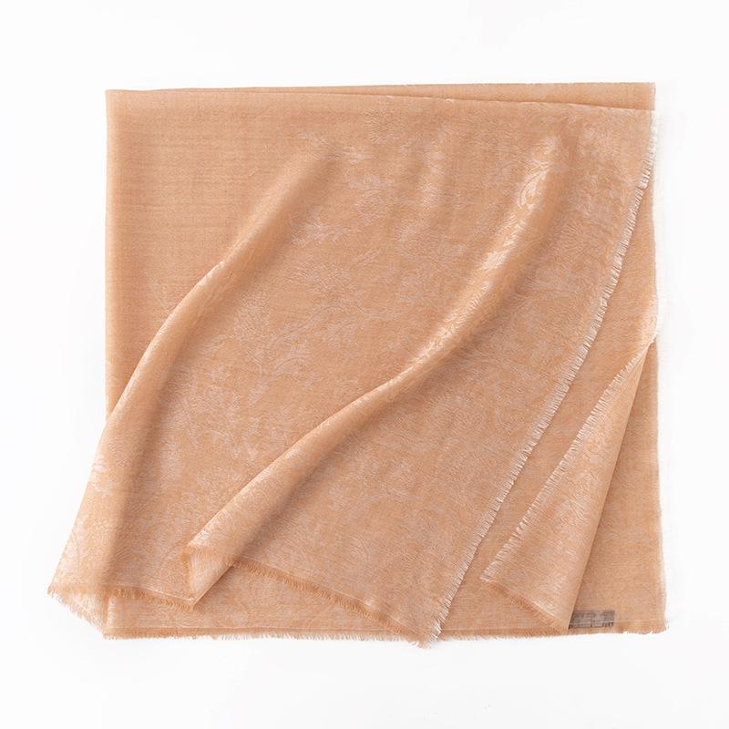 Cashmere Scarf High End French Retro Cashew Flower Jacquard Large Square Scarf Air Conditioned Room Shawl for Women Autumn Outerwear