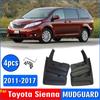 2011-2017 для Toyota Sienna брызговик на крыло брызговики автомобильные аксессуары Auto Styline спереди и сзади 4 шт.