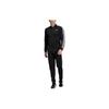Striped Print Logo Zip Jacket And Straight-Leg Track Pants Set Men Sportswear Sets Black DV2448