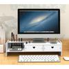 Desktop Monitor Stand with Drawer Desktop Keyboard Heightening Base Storage Rack Office Computer Heightening Device Rack