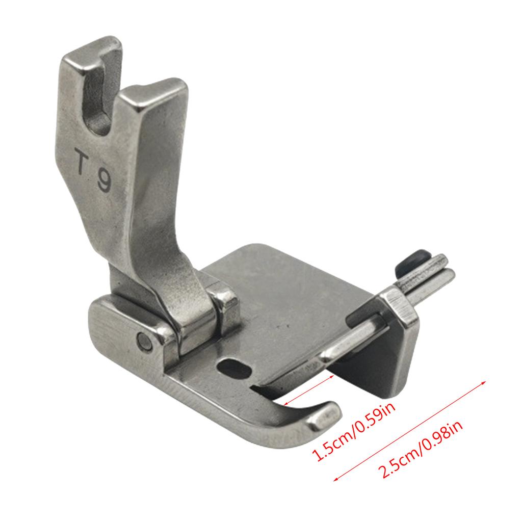 Шарнирная прижимная лапка для швейной машины, плоская автомобильная лапка T9 для обвязки кромок, аксессуары для швейных машин