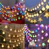LED Solar String Lights Outdoor Waterproof Star Crystal Globe Lights with 8 Modes Garden Light for Patio Party Tree Decorations