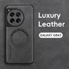 Магнитный ретро кожаный мягкий чехол для OnePlus 12 чехол-накладка для телефона с беспроводной зарядкой
