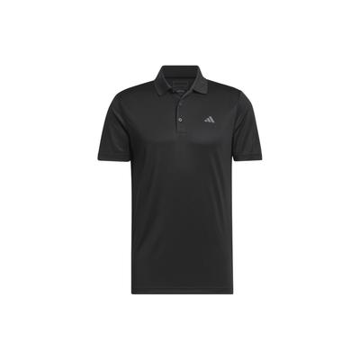 Рубашка поло Performance Golf Solid Color Logo с коротким рукавом Polo для мужчин, черные IN6418