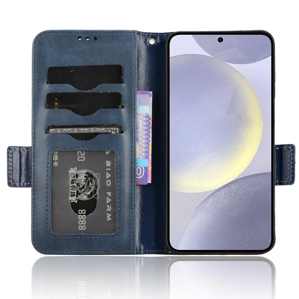 For Samsung Galaxy S24+ Cell Phone Case Imprinted Triangle Anti-drop Wallet PU Leather Cover