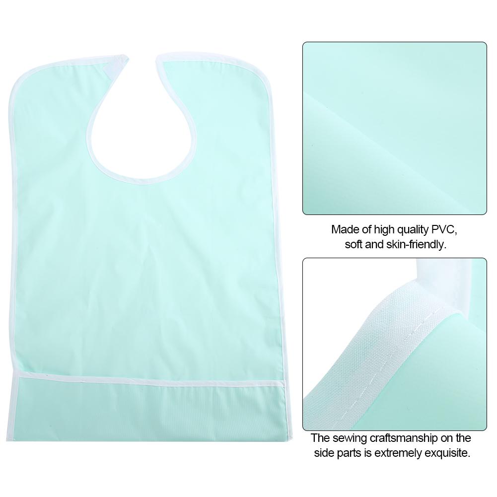 Водонепроницаемый Взрослый Пожилой Mltime ting Нагрудник Одежда Одежда или Помощь при Питании Зеленый