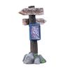 Moss Micro-landscape Decoration Signpost Resin Handicraft Simulation Road Sign Fairy Garden Decor