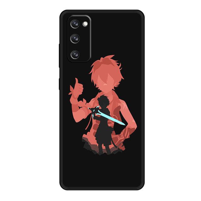 Чехол для телефона Samsung S21 Plus S20 Fe S9 S8 S10 Lite S22 Ultra 5g Note 20 10 S7 S10e Soft Genshin Impact аниме
