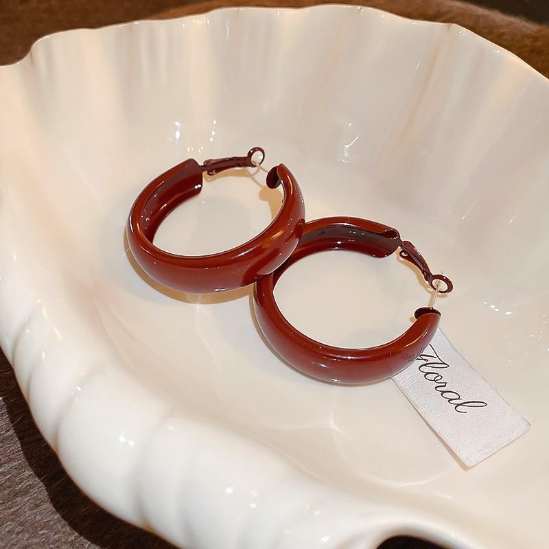 Серебряная игла Анкара красные серьги-гвоздики с сердцем, модный темперамент, новые серьги, легкая роскошь, высокий стиль, осень и зима