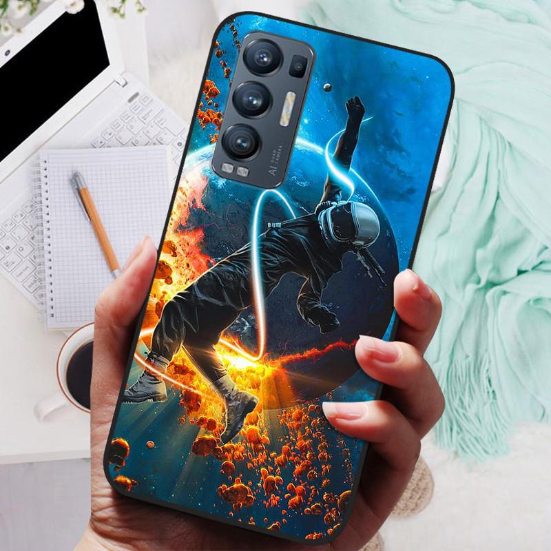 Чехол для OPPO Find X3 Neo Черный Чехол Лев Волк Силиконовый Мягкий Задний Чехол Для OPPO Find X3 Lite Чехол Для Телефона Reno 5 Pro Plus 5G