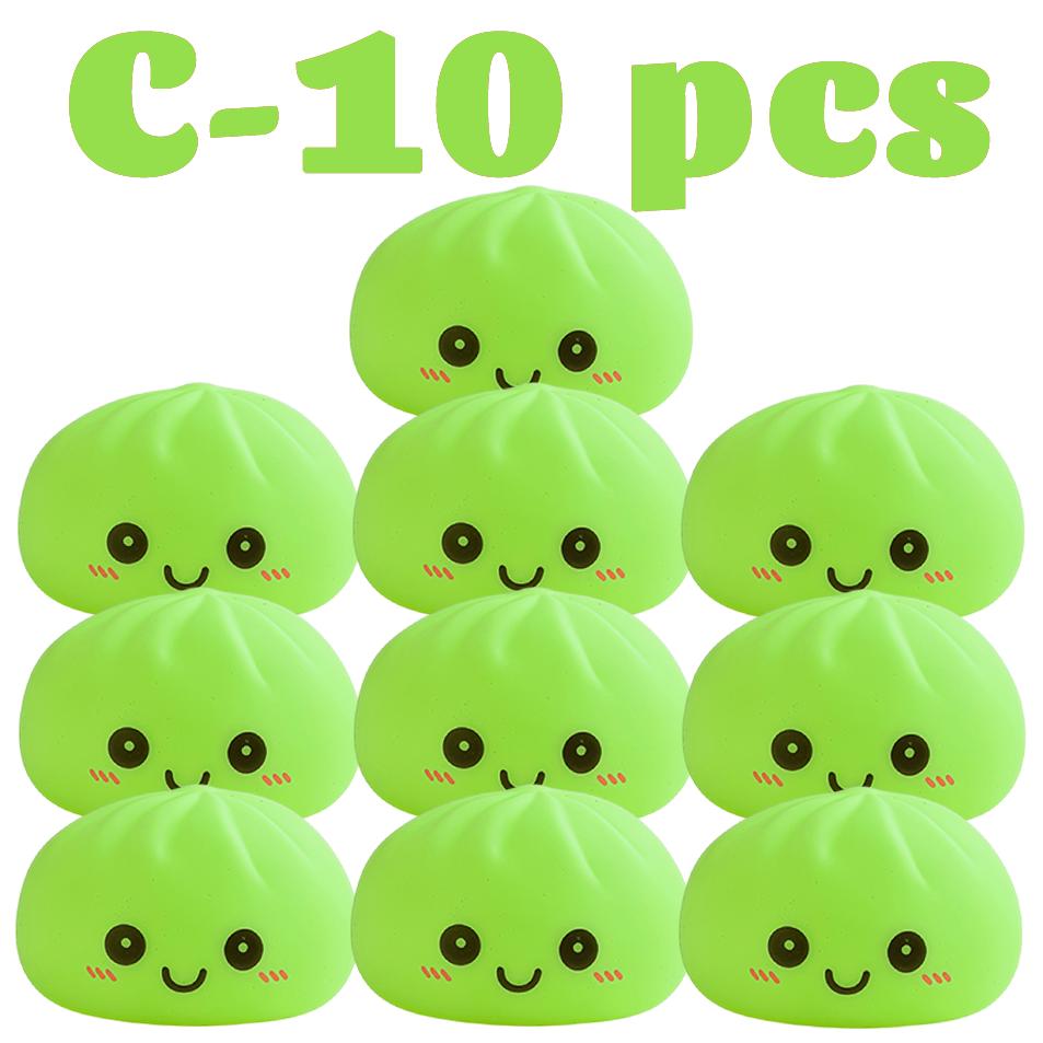 Luminous Colored Steamed Dumpling Squeezing Toy Soft Decompression Colored Lamp Luminescence For Anxiety And Bedroom Decoration