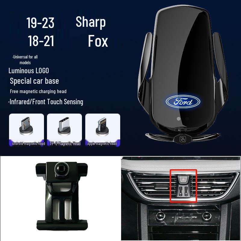 Магнитный беспроводной держатель для телефона с быстрой зарядкой для Ford Focus/Mondeo/Fiesta