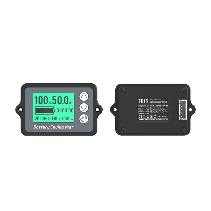 Измеритель кулона TK15 50A/100A/350A точный тестер емкости аккумулятора для электровелосипеда/пылесоса индикатор емкости кулона