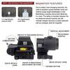 Тактический EOTECH 551 552 553 558 Красная Точка Голографический Коллиматор Охотничий G33 G43 G45 3X 5X Увеличительная Линза Прицел для Airsoft Винтовки