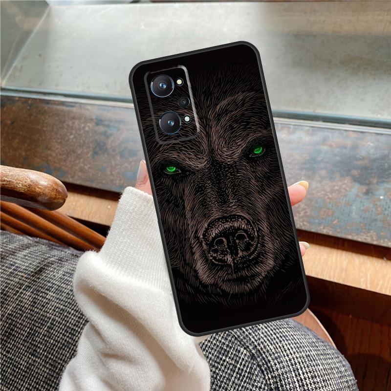 Cute Grizzly Bear Case For Realme 13 Pro Plus 11 12 14 C71 C75 C55 C51 C53 C25 C63 C61 C65 C67 GT6 GT7 15 Pro
