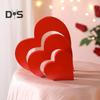 Деревянный знак любви, красное сердце, украшение стола, знак любви в форме сердца, центральный элемент ко Дню святого Валентина для домашнего декора, стола, комода