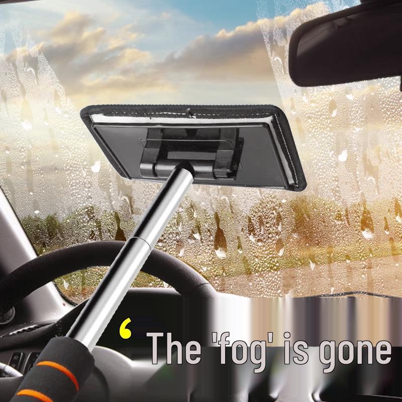 Выдвижная щетка и пипидастр для удаления запотевания с лобового стекла автомобиля