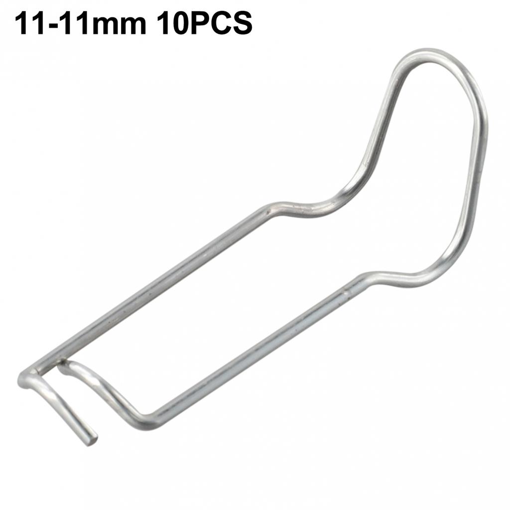 Садовая проволочная пряжка серебристая для поддержки цветов 10 шт пружинная сталь