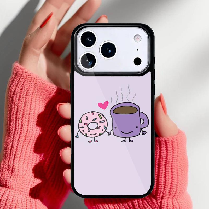 Милый Забавный Чехол для Телефона с Едой для iPhone 17 16 15 14 13 Pro Max Задняя Крышка для 12 11 Pro Coque