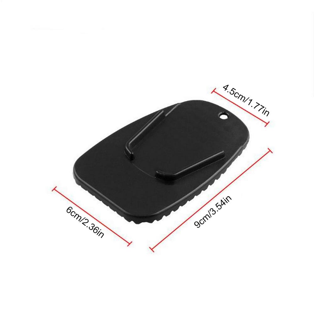 Motorcycle Kickstand Pad Kickstand Support Plate 2 Pieces Anti Sinking Coaster Motorbike Parking Accessory For Garage Road