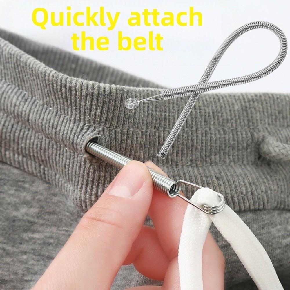 3PCS Quick Insert Spring Drawstring Threader Flexible Elastic Cord Threader  Clothing Repair
