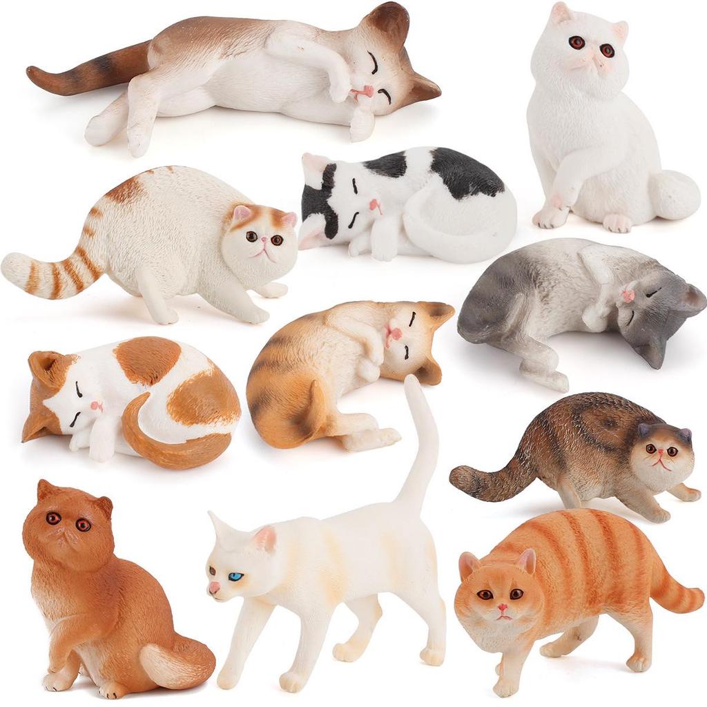 Детский набор игрушек «Черно-белый котенок» — китайские сельские украшения в виде кошечки