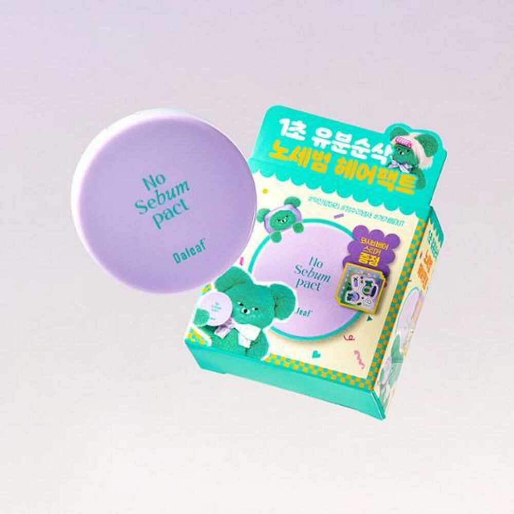 Daleaf Набор Glam No Sebum Pact 5 г (+Наклейки с медведем васаби)