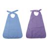 Adult Waterproof Elderly People Meal Bib Oversized Cloth Washable Feeding Aid Mealtime Protector Sky Blue