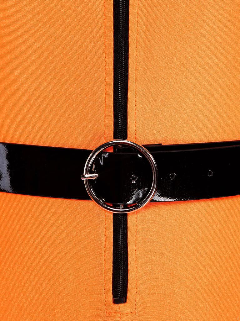 Женский костюм для ролевой игры «Заключенная», комбинезон на молнии с поясом, маскарадный костюм для Хэллоуина