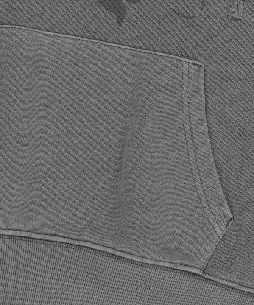 Укороченная толстовка с капюшоном W Patch - Серая